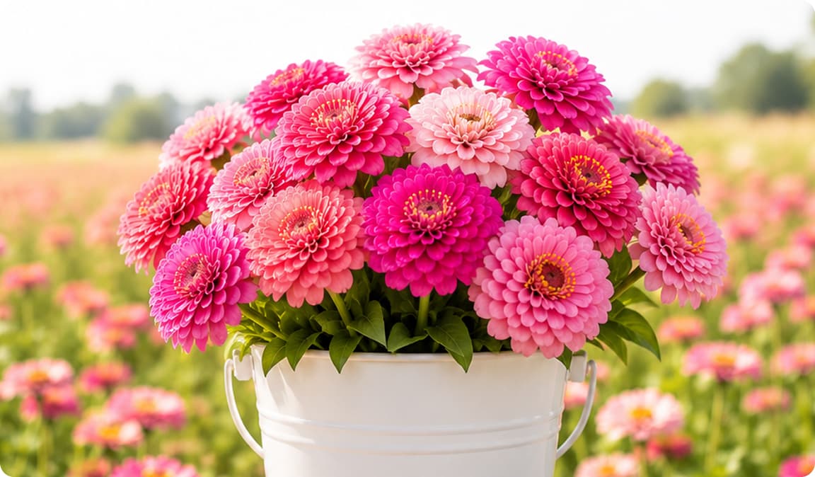 How to Cut Zinnias for the Longest Vase Life